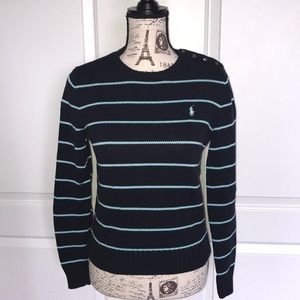 RALPH LAUREN SPORT BUTTON-SHOULDER SWEATER